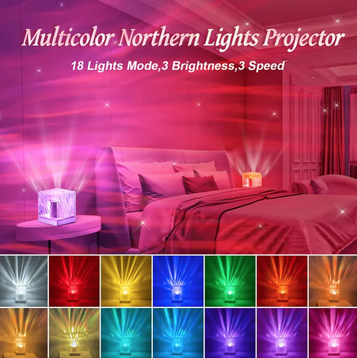 AuroraGlow™ Projection Lamp